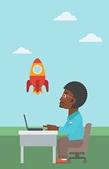 Image showing Business start up vector illustration.