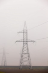 Image showing High-voltage power poles