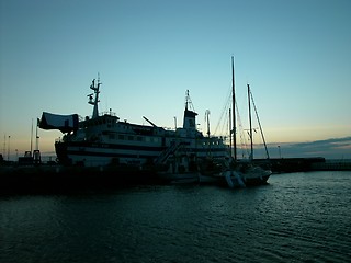 Image showing Evening ferry, Læsø