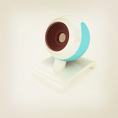 Image showing Web-cam. 3D illustration. Vintage style.