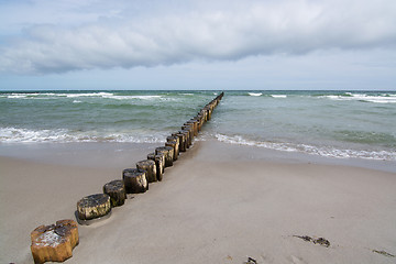 Image showing Groyne in Zingst, Darss, Germany