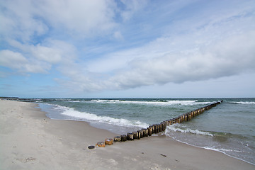 Image showing Groyne in Zingst, Darss, Germany