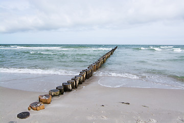 Image showing Groyne in Zingst, Darss, Germany