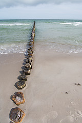 Image showing Groyne in Zingst, Darss, Germany