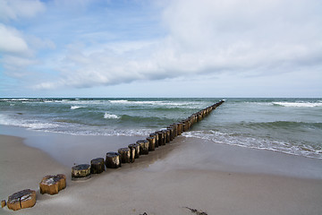 Image showing Groyne in Zingst, Darss, Germany