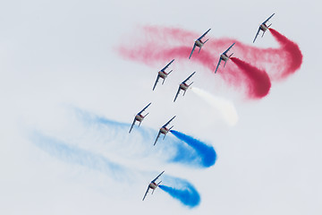 Image showing LEEUWARDEN, THE NETHERLANDS-JUNE 11, 2016: Pilots of Patrouille 