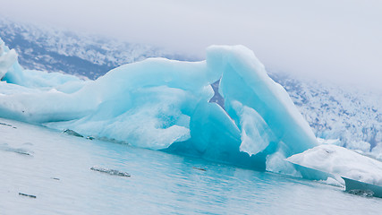 Image showing Jokulsarlon is a large glacial lake in southeast Iceland