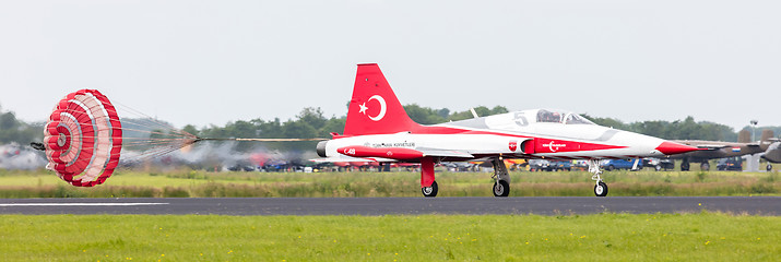 Image showing LEEUWARDEN, THE NETHERLANDS - JUNE 10, 2016: Turkish Air Force D