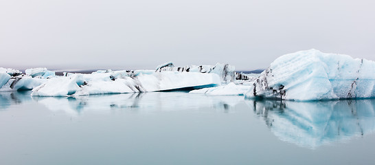 Image showing Jokulsarlon is a large glacial lake in southeast Iceland