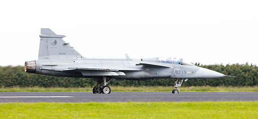 Image showing LEEUWARDEN, THE NETHERLANDS-JUNE 10: Modern tactical fighter jet