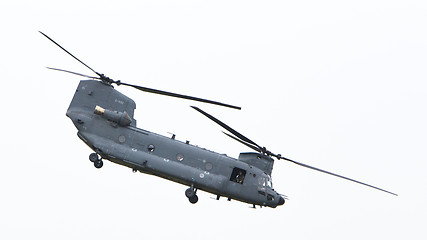 Image showing LEEUWARDEN, NETHERLANDS - JUNI 11 2016: Chinook CH-47 military h