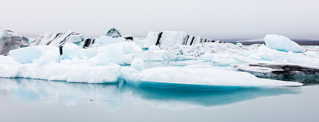 Image showing Jokulsarlon is a large glacial lake in southeast Iceland