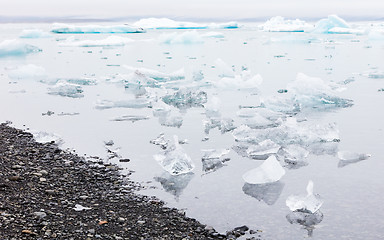 Image showing Jokulsarlon is a large glacial lake in southeast Iceland