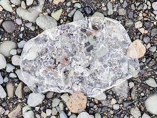 Image showing Close-up of melting ice in Jokulsarlon - Iceland