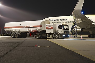 Image showing Plane fuel service