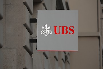 Image showing UBS bank sign