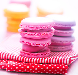 Image showing Color macaroons