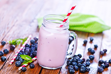 Image showing blueberry yogurt