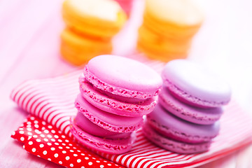 Image showing Color macaroons