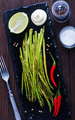 Image showing fried asparagus