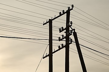 Image showing Old Electric Lines