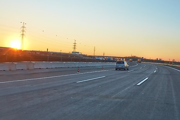 Image showing Driving on the Highway