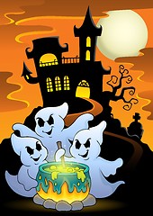 Image showing Ghosts stirring potion theme image 5