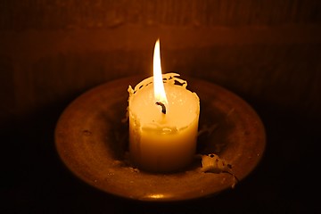 Image showing Candle on Fire