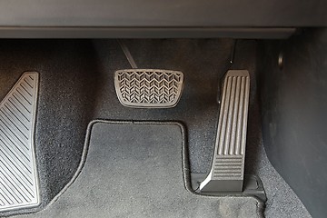 Image showing Pedals of a car