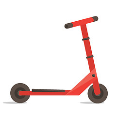 Image showing Classic kick scooter vector illustration.