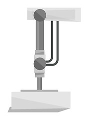 Image showing Industrial press machine vector illustration.