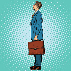 Image showing Businessman standing sideways