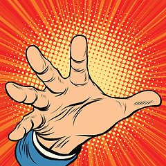 Image showing Hand palm power