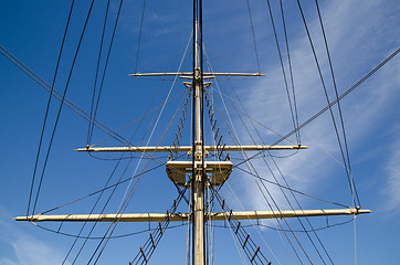 Image showing Ship rigging