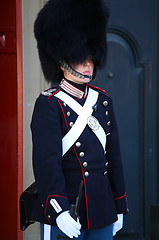 Image showing COPENHAGEN, DENMARK - AUGUST 15, 2016: Danish Royal Life Guard o