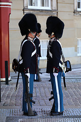 Image showing COPENHAGEN, DENMARK - AUGUST 15, 2016: Danish Royal Life Guards 