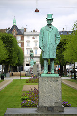 Image showing Statue of Carl Frederik Tietgen in Toldbodgade street, Copenhage