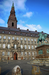 Image showing Christiansborg Palace in early morning, Copenhagen, Denmark