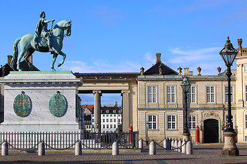 Image showing Amalienborg Square in Copenhagen, Denmark