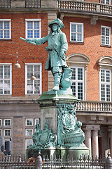 Image showing  Statue Danish-Norwegian admiral Niels Juel in Copenhagen, Denma