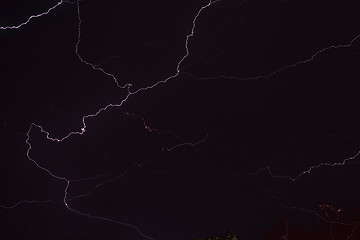 Image showing Lighting Strike Background