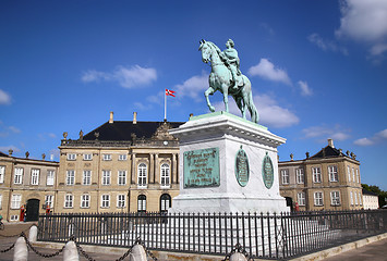 Image showing Amalienborg Square in Copenhagen, Denmark