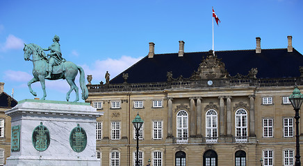 Image showing Amalienborg Square in Copenhagen, Denmark