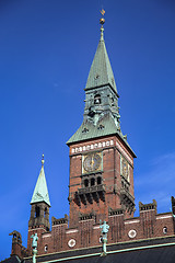 Image showing Radhus, Copenhagen city hall in Copenhagen  Denmark