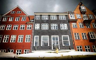 Image showing Nyhavn street in Copenhagen, Denmark