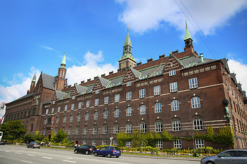 Image showing View of Radhus, Copenhagen city hall from H.C. Andersens Bouleva