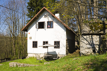 Image showing House on the mountain meadow