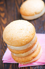 Image showing burger buns