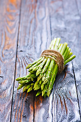 Image showing raw asparagus