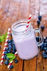 Image showing blueberry yogurt